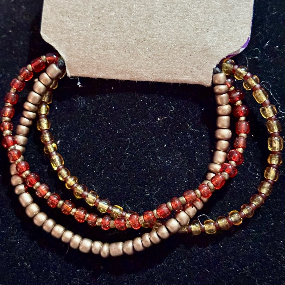 Handcrafted with Love Glass Beaded BOHO Bracelet - Picture 7 of 7